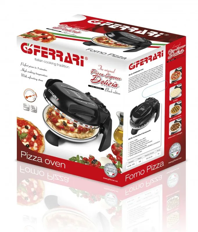 G3 Ferrari Delizia picos keptuvė / kepsninė 1 pica(os / ų) 1200 W Juoda