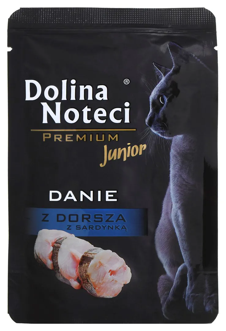 Dolina Noteci Premium Menkės ir sardinių patiekalas - drėgnas maistas kačiukams - 85g