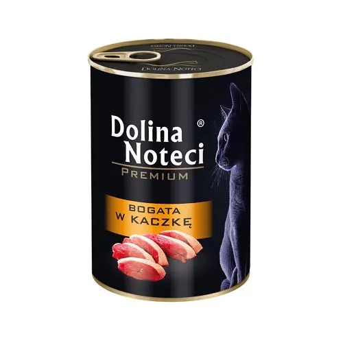 Dolina Noteci Premium kuriame gausu anties - drėgnas kačių maistas - 400g