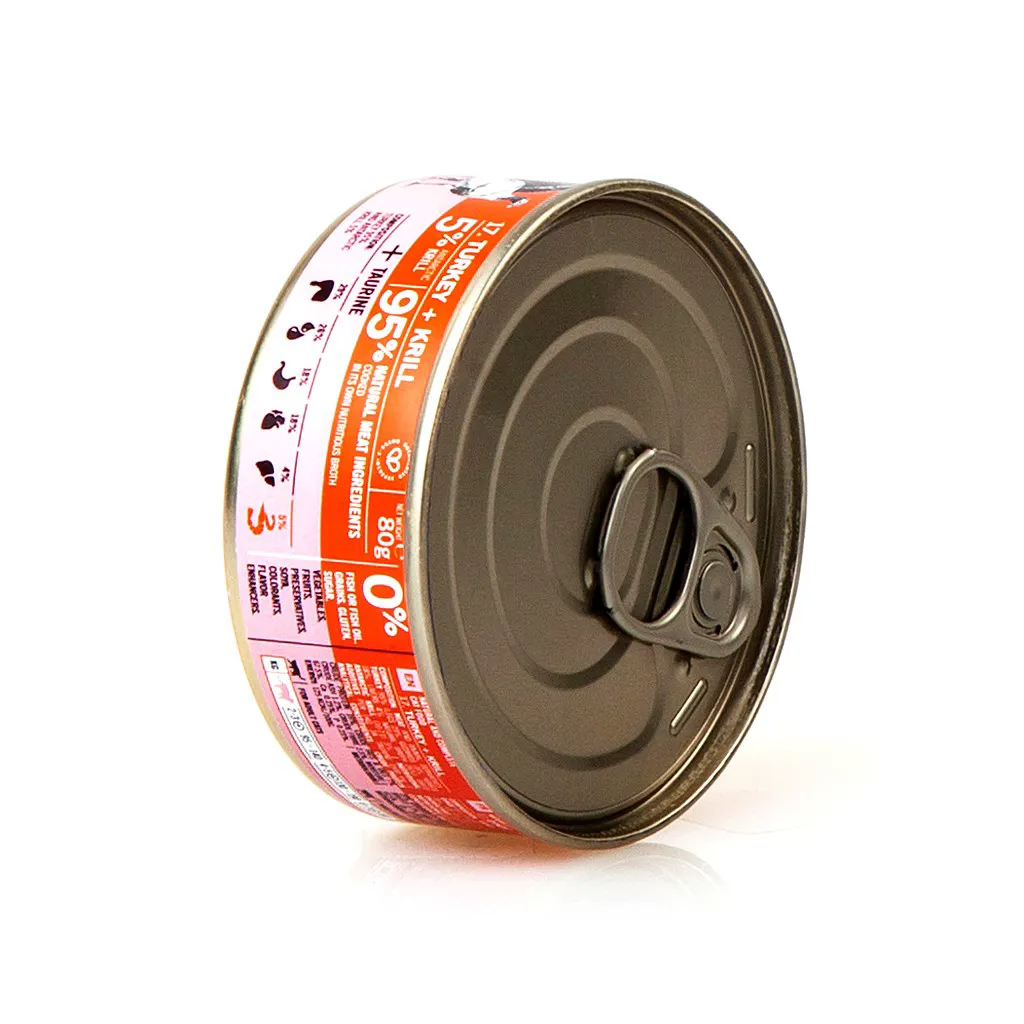 3COTY Turkey with krill - šlapias kačių maistas - 80g