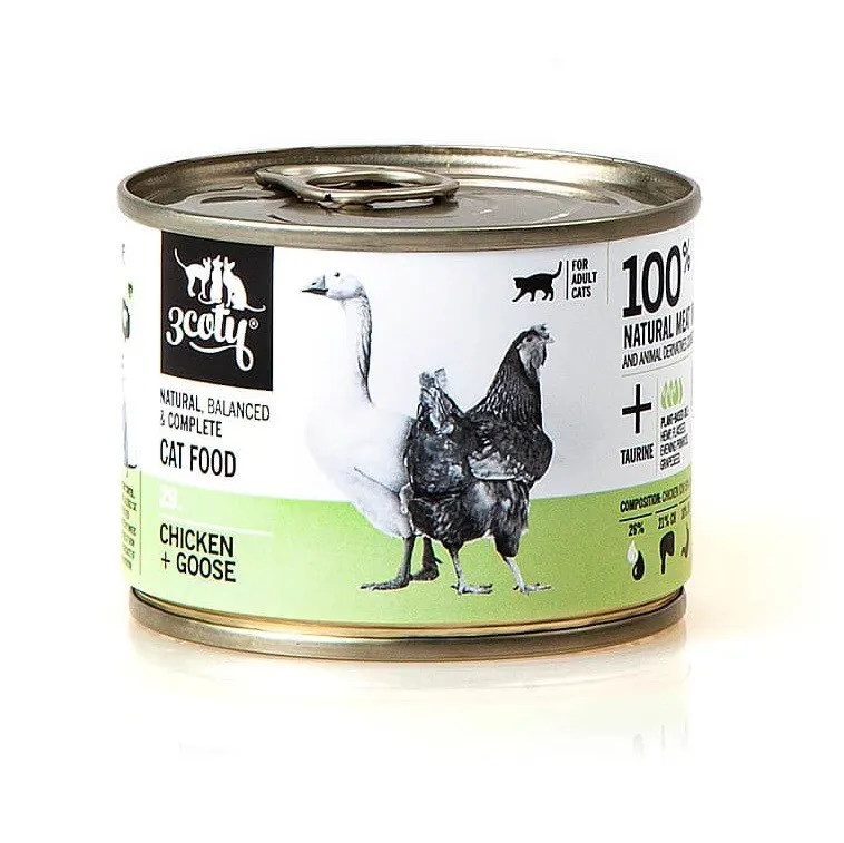 3COTY 29. Chicken and goose - šlapias kačių maistas - 180g