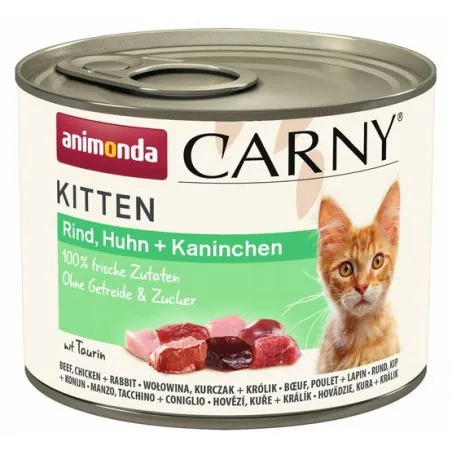 ANIMONDA Carny Kitten Beef, chicken and rabbit - šlapias kačių maistas - 200g