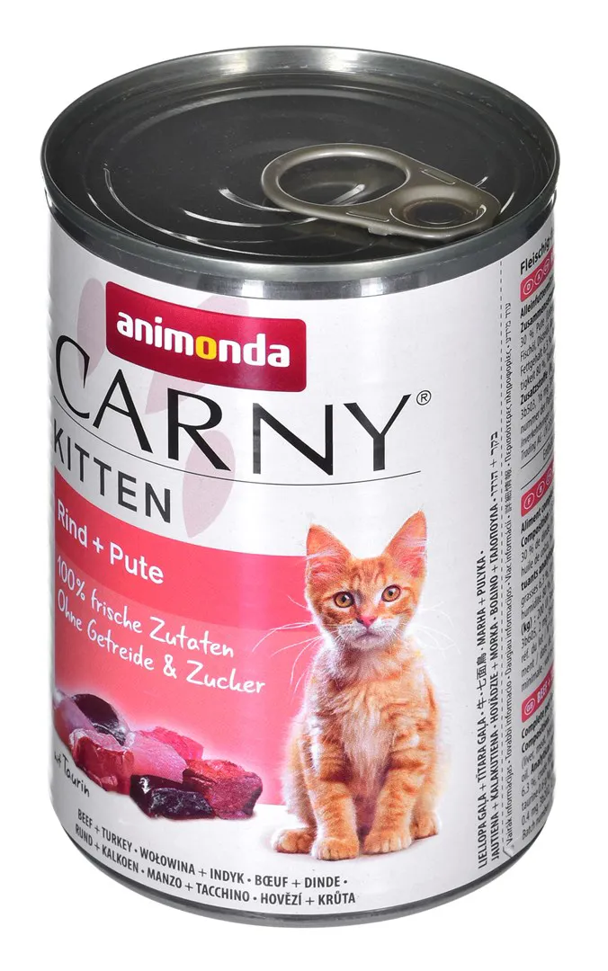 ANIMONDA Carny Kitten Beef Turkey - drėgno kačių ėdalo - 400 g