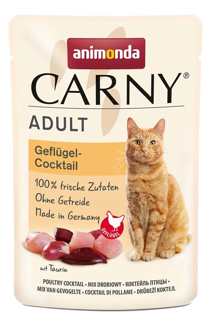 ANIMONDA Carny Adult Poultry cocktail - šlapias kačių maistas - 85g