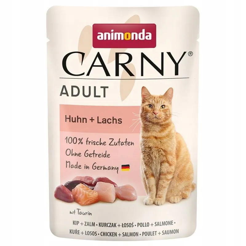 ANIMONDA Carny Adult Chicken and salmon - šlapias kačių maistas - 85g