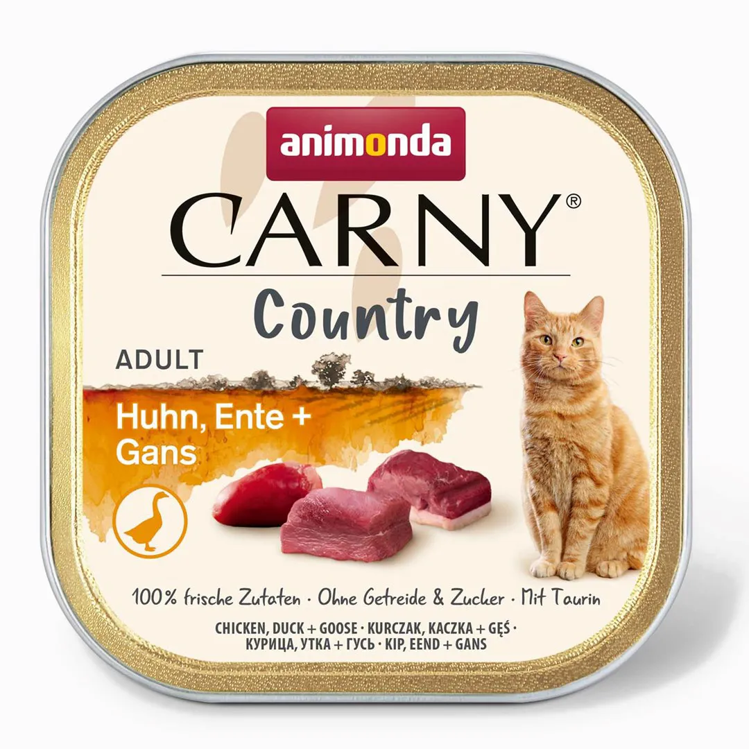 ANIMONDA Carny Country vištiena, antis + žąsis - šlapias kačių maistas - 100 g