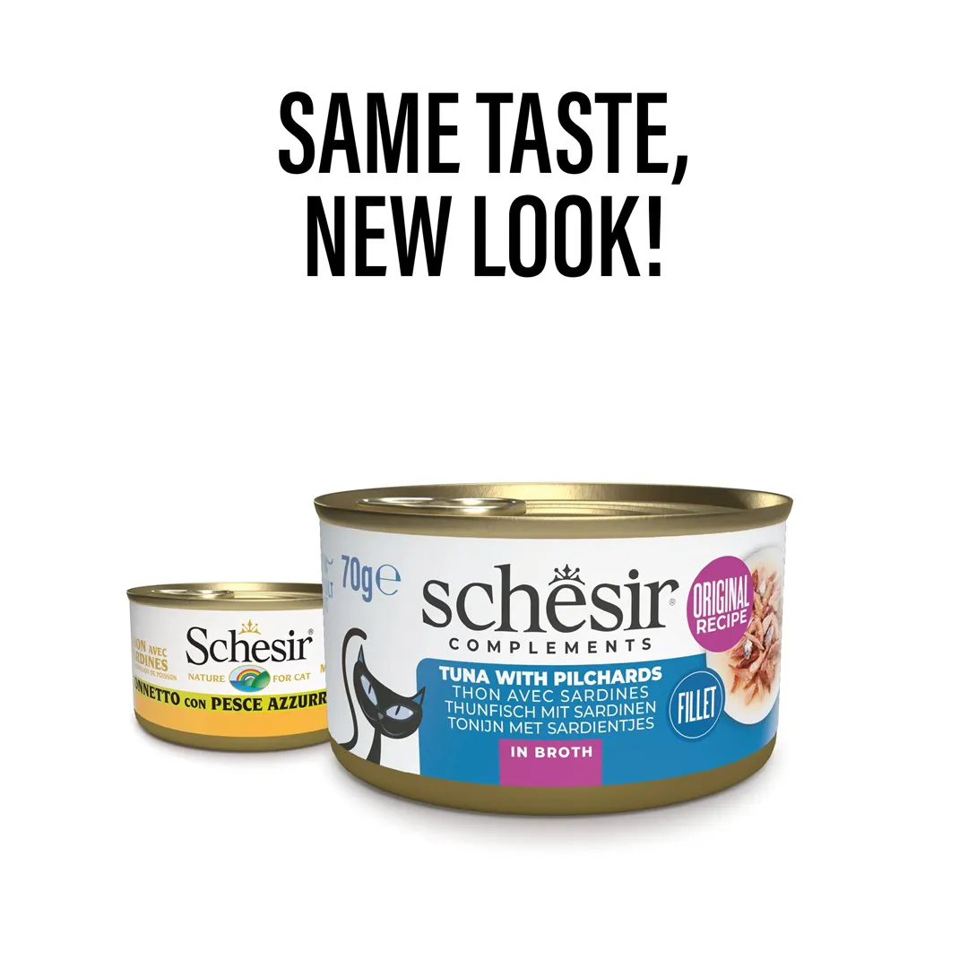 SCHESIR in cooking broth Tuna with sardines - šlapias kačių maistas - 70 g