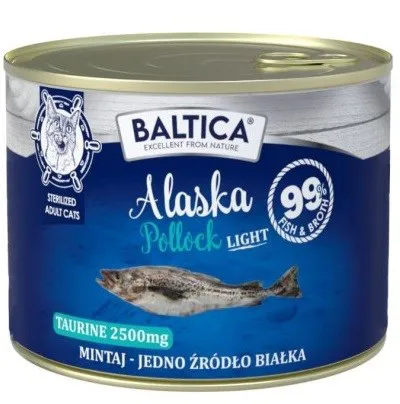 BALTICA Excellent Monoprotein Pollock Light - šlapias kačių maistas - 185g