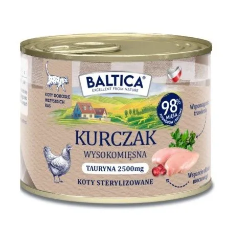 BALTICA Smaki regionów Chicken - šlapias kačių maistas - 185g