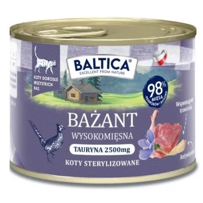 BALTICA Smaki regionów Pheasant - šlapias kačių maistas - 185g