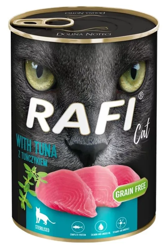 DOLINA NOTECI Rafi Cat Adult with tuna - drėgno kačių ėdalo - 400g