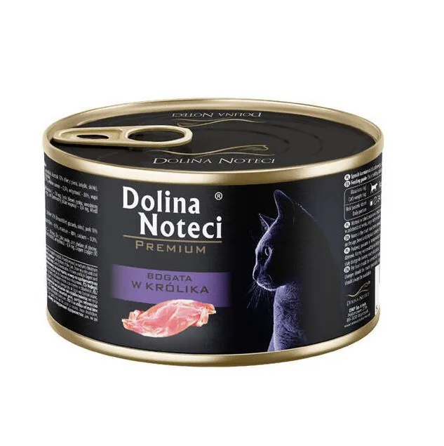 DOLINA NOTECI Premium Rich in rabbit - šlapias kačių maistas - 185g