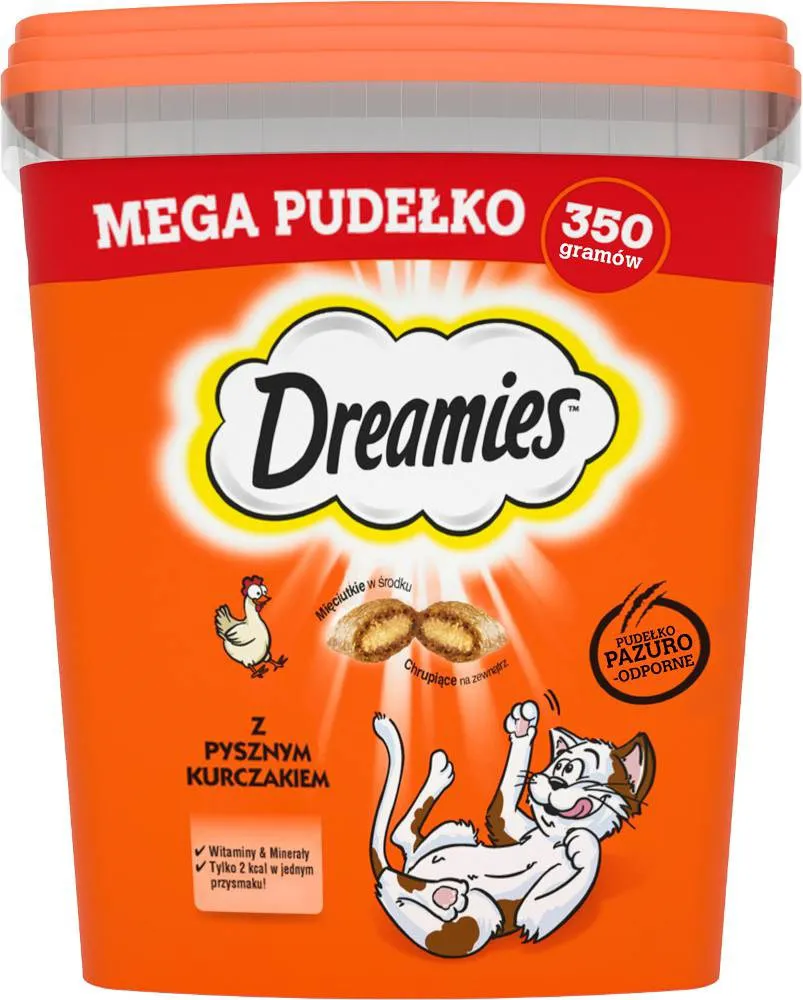 DREAMIES mišrių skonių su vištiena ir sūriu - skanėstas katėms - 350g