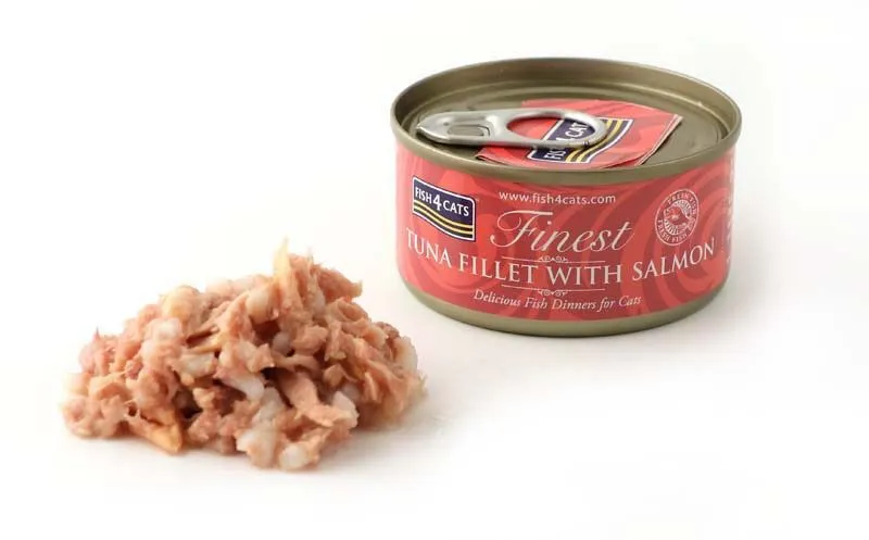 FISH4CATS Tuna fillet with salmon - šlapias kačių maistas - 70g