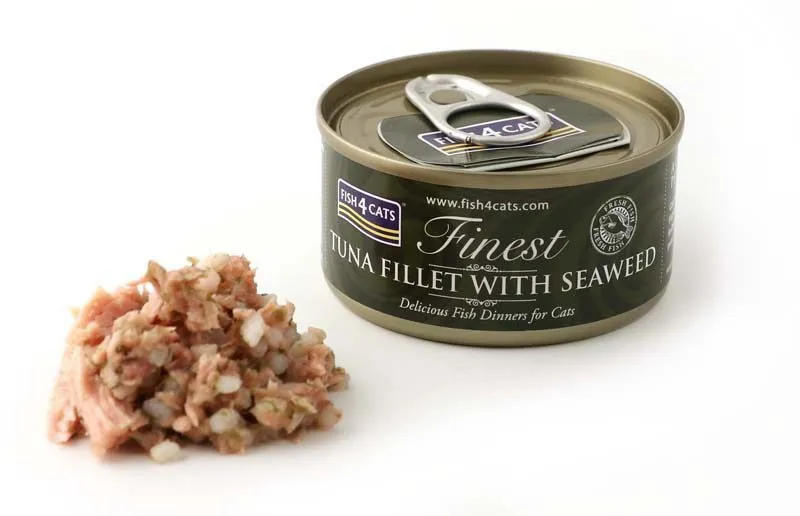 FISH4CATS Tuna fillet with seaweed - šlapias kačių maistas - 70g