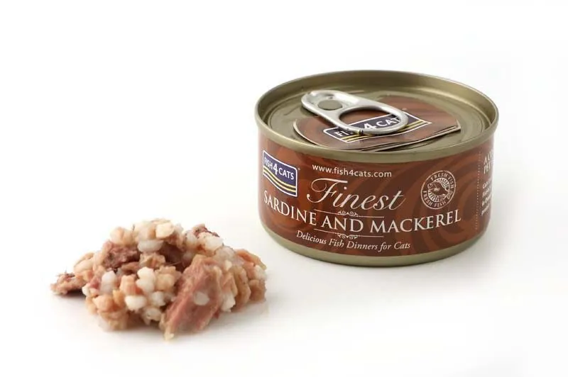 FISH4CATS Sardine and mackerel - šlapias kačių maistas - 70g