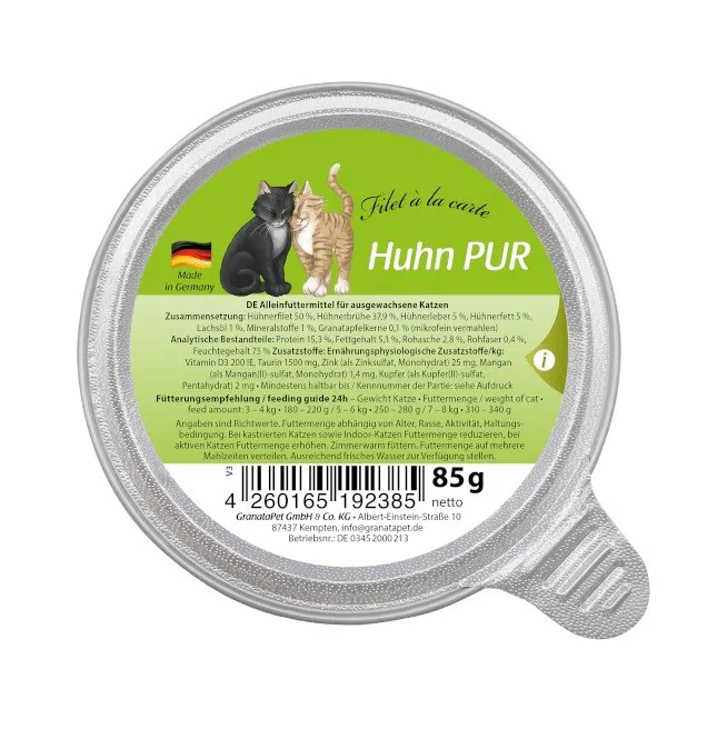 GRANATAPET Filet á la carte Chicken - šlapias kačių maistas - 85g