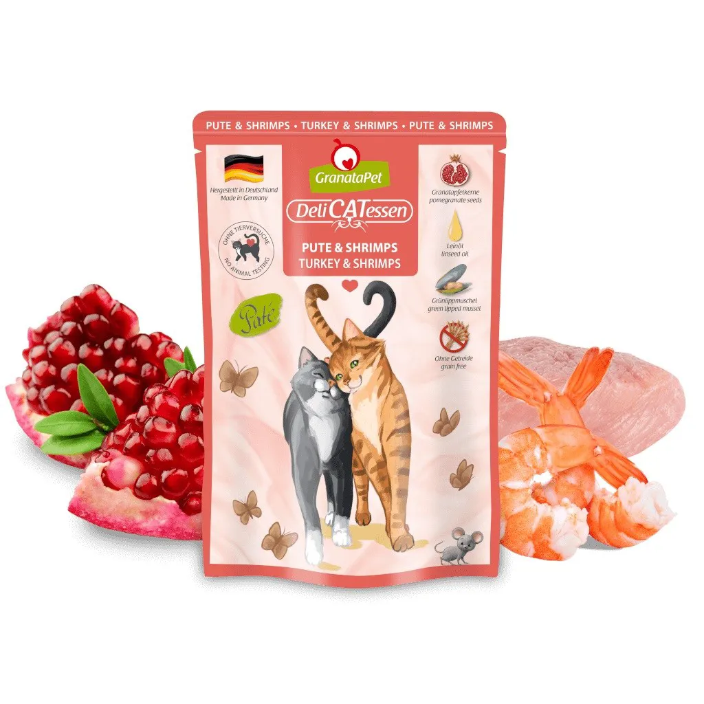 GRANATAPET DeliCATessen Turkey and shrimps - šlapias kačių maistas - 85g