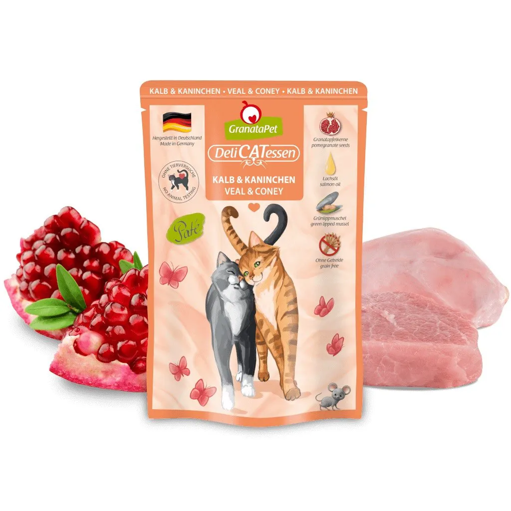 GRANATAPET DeliCATessen Veal and coney - šlapias kačių maistas - 85g