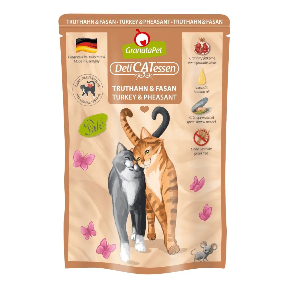 GRANATAPET DeliCATessen Turkey and pheasant - šlapias kačių maistas - 85g