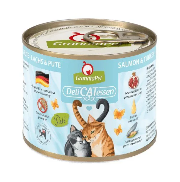 GRANATAPET DeliCATessen Salmon and turkey - šlapias kačių maistas - 200g