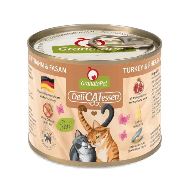 GRANATAPET DeliCATessen Turkey and pheasant - šlapias kačių maistas - 200g