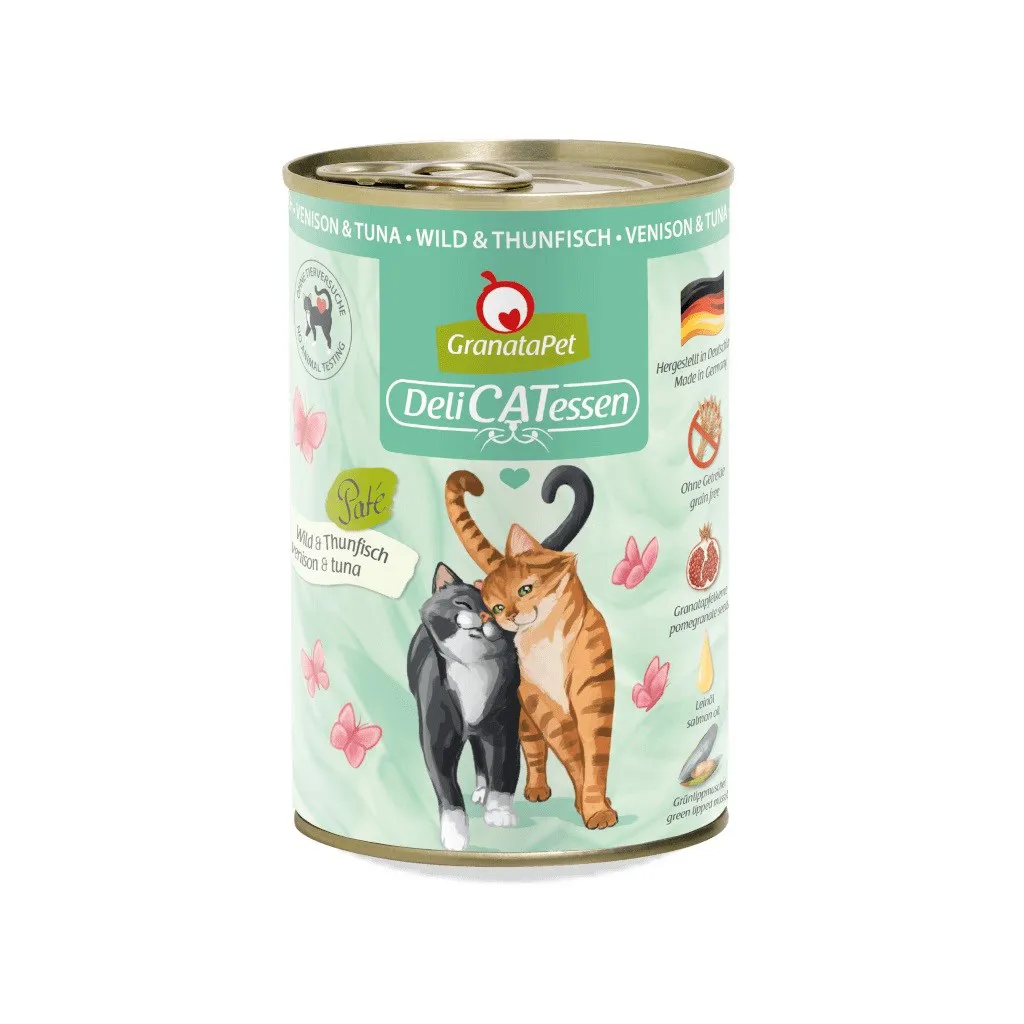 GRANATAPET DeliCATessen Venison and tuna - šlapias kačių maistas - 400g