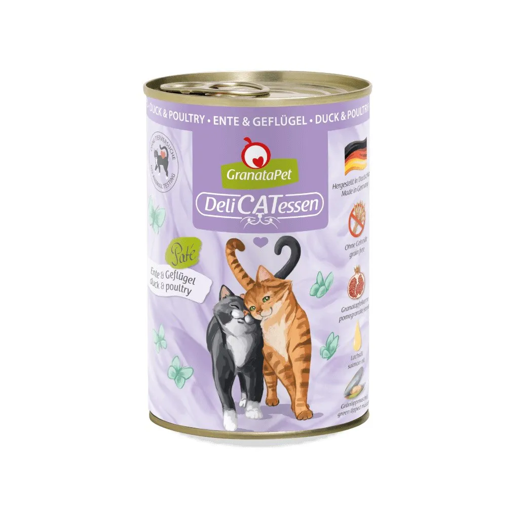 GRANATAPET DeliCATessen Duck and poultry - šlapias kačių maistas - 400g