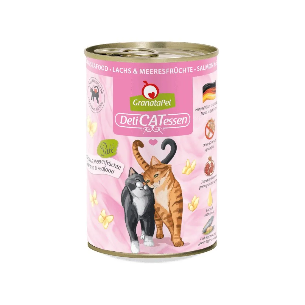 GRANATAPET DeliCATessen Salmon and seafood - šlapias kačių maistas - 400g