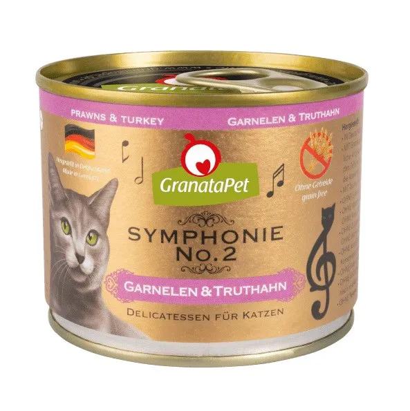 GRANATAPET Symphonie No.2 Prawns and turkey - šlapias kačių maistas - 200g