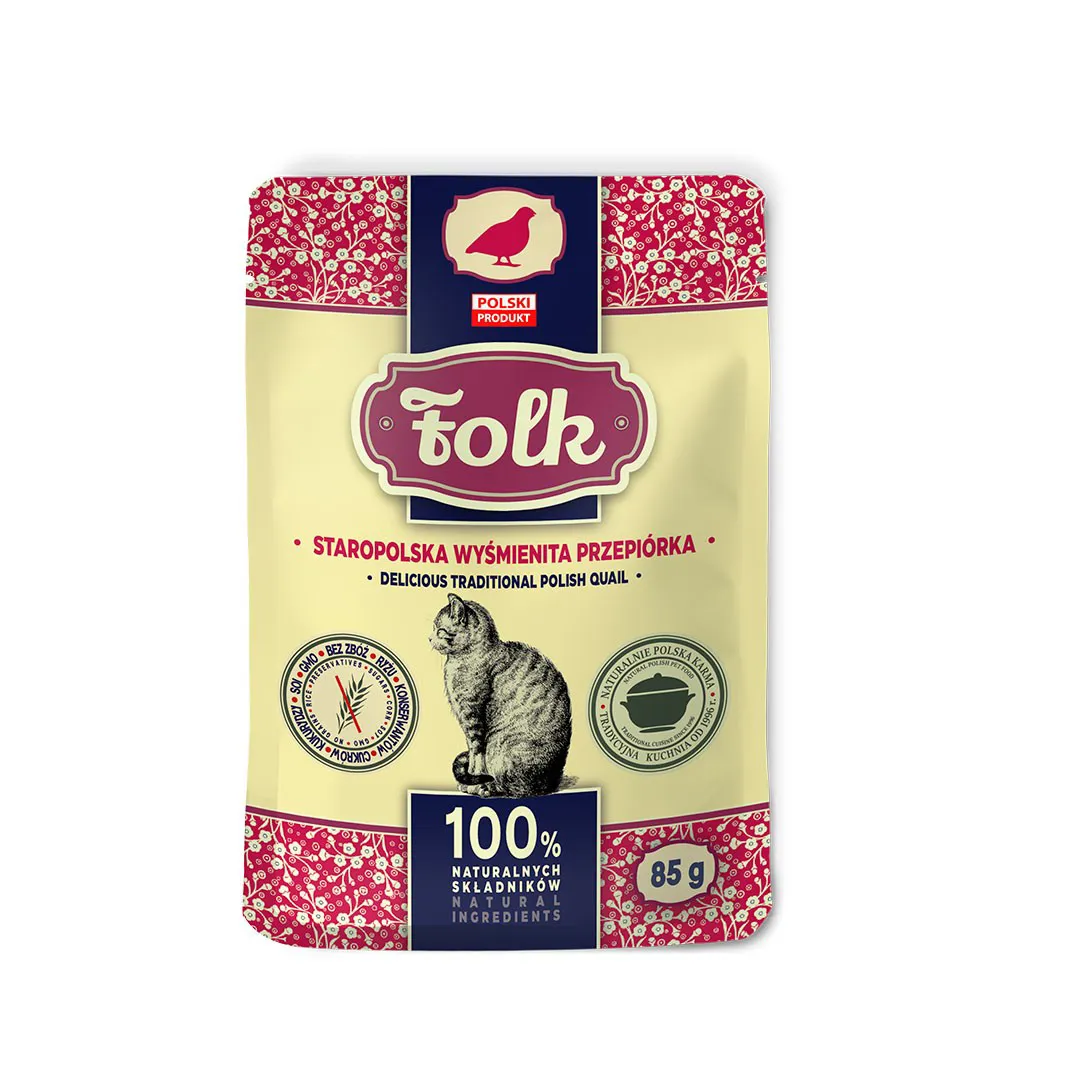 FOLK Delicious traditional polish quail - šlapias kačių maistas - 85g
