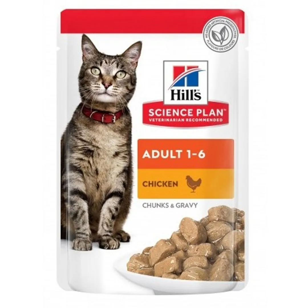 HILL'S Science Plan Adult with chicken - šlapias kačių maistas - 85g