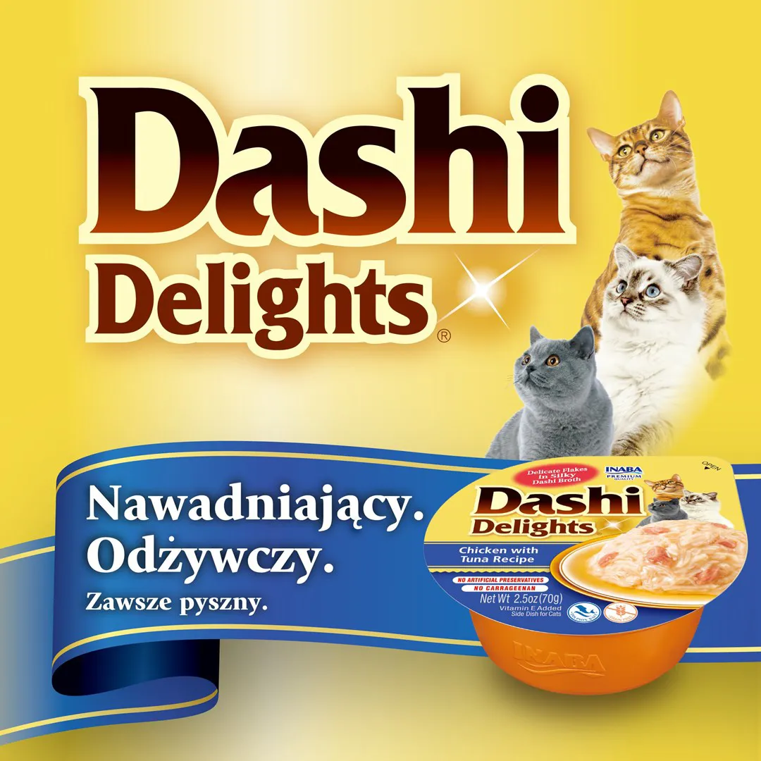 INABA Dashi Delights Chicken in broth - skanėstas katėms - 70g