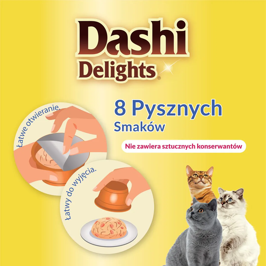INABA Dashi Delights Chicken with scallop in broth - skanėstas katėms - 70g