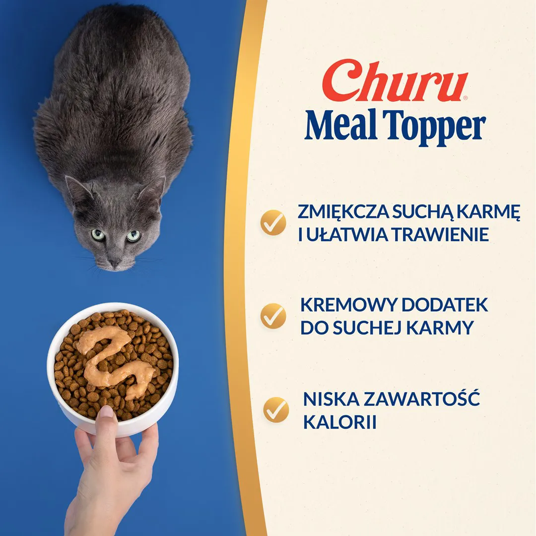 INABA Churu Meal Topper Tuna with scallop - skanėstas katėms - 4 x 14g