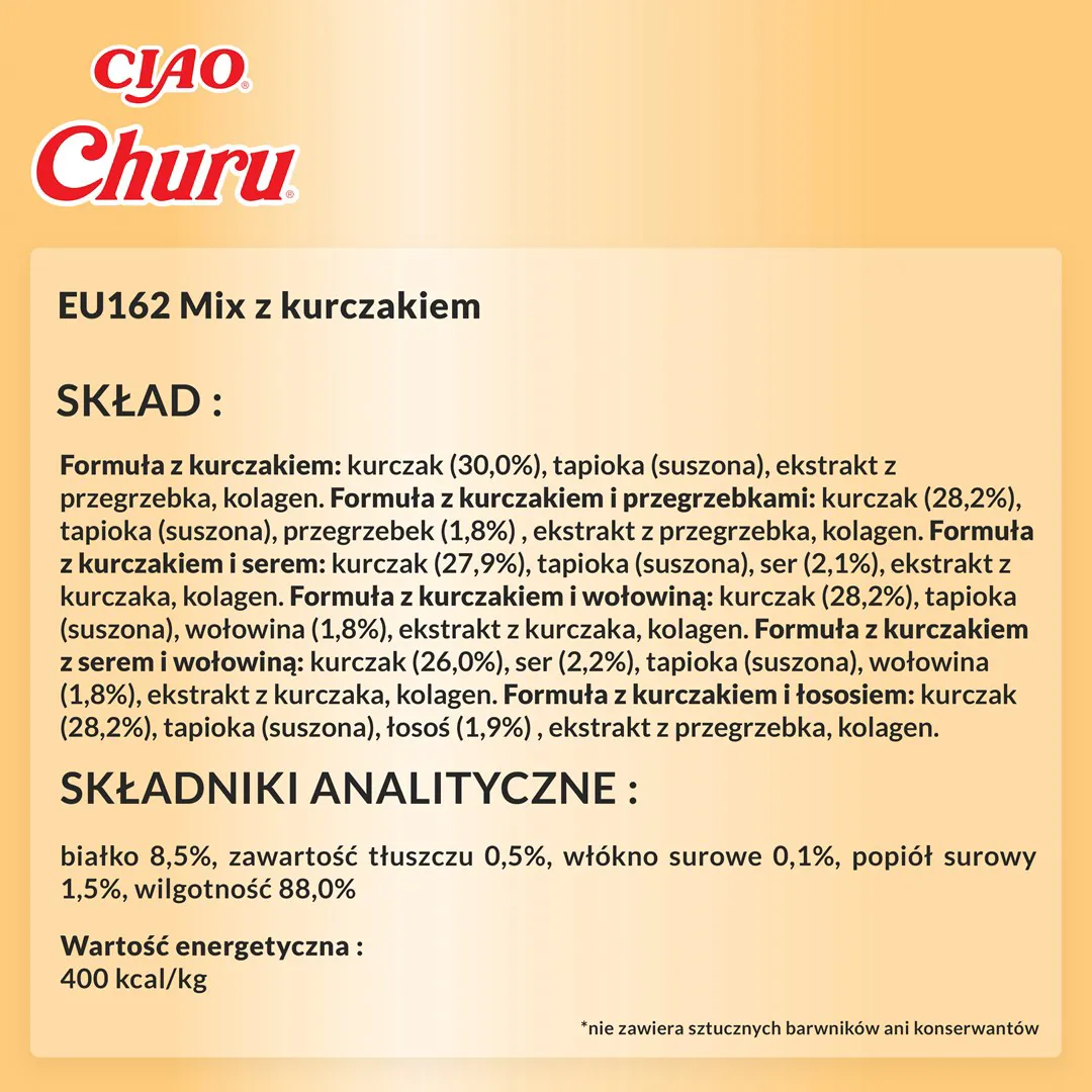 INABA Churu Variety box Chicken - skanėstas katėms - 60 x 14g
