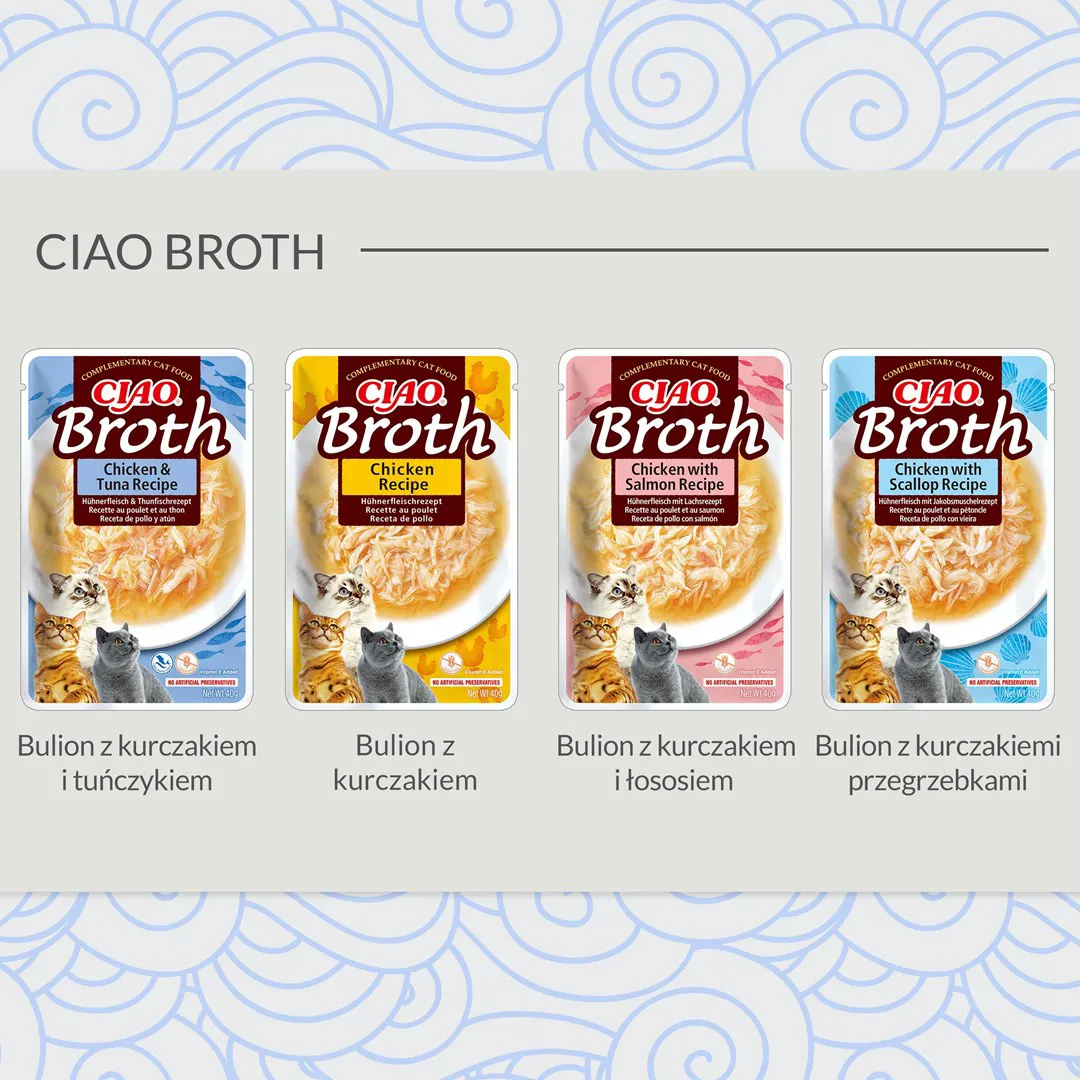 INABA Ciao Broth Chicken - skanėstas katėms - 40g