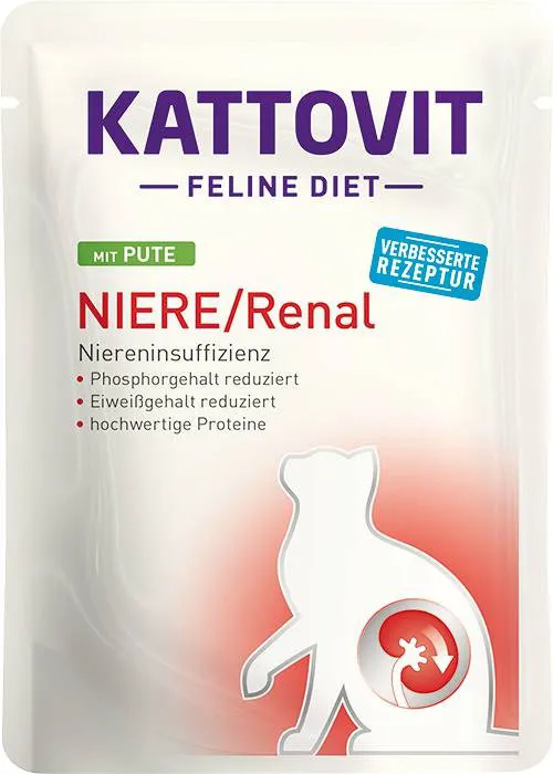 KATTOVIT Feline Diet Niere/Renal - šlapias kačių maistas - 12 x 85g