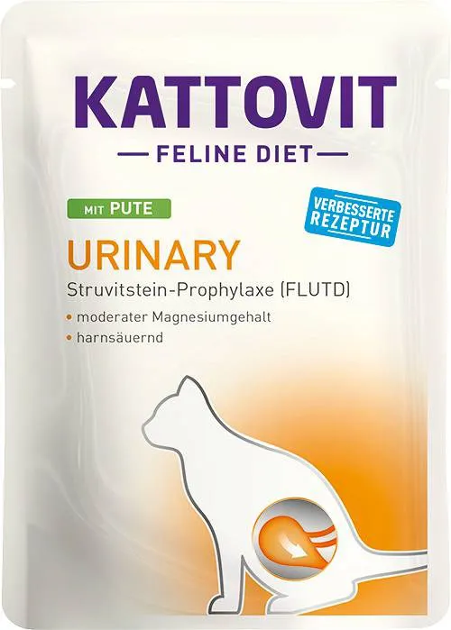 KATTOVIT Feline Diet Urinary Turkey - šlapias kačių maistas - 85g