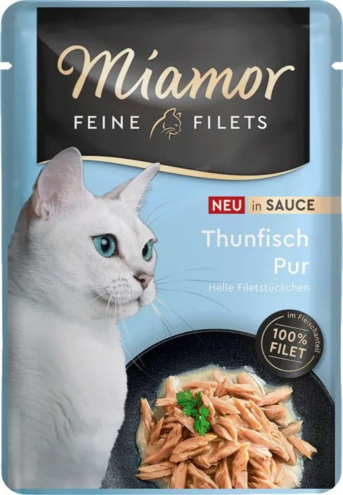 MIAMOR Fine Filets Tuna in sauce - šlapias kačių maistas - 100g
