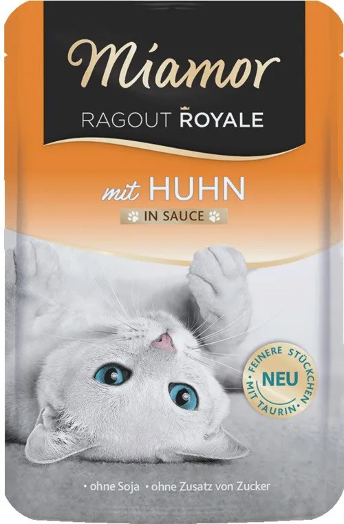 MIAMOR Ragout Royale Chicken in sauce - šlapias kačių maistas - 100g
