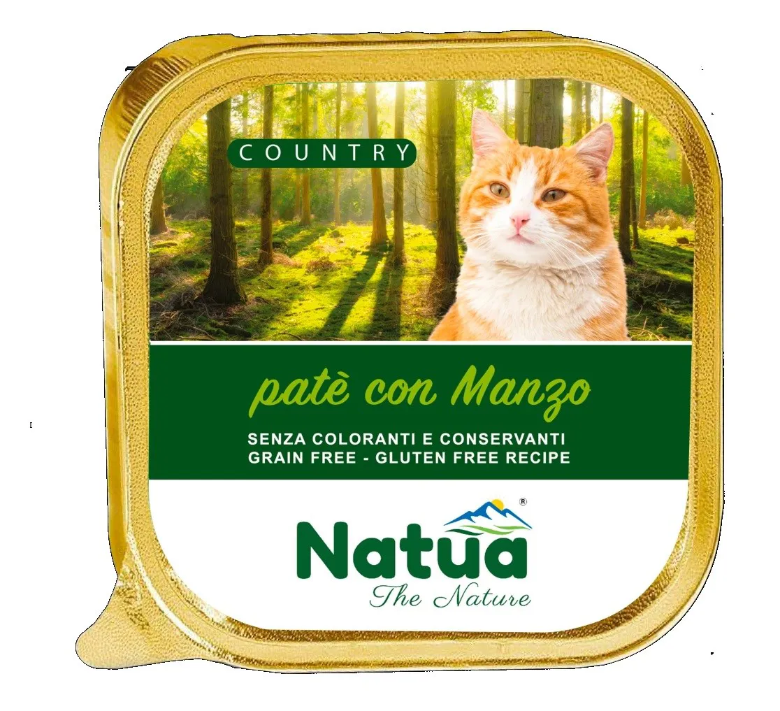 NATUA Country Beef - šlapias kačių maistas - 100g