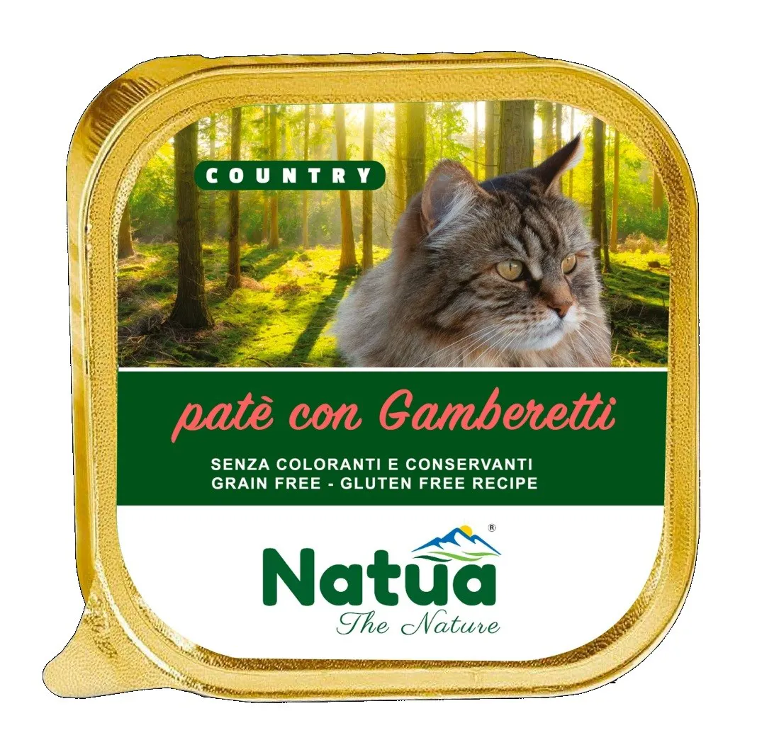 NATUA Country Shrimp - šlapias kačių maistas - 100g