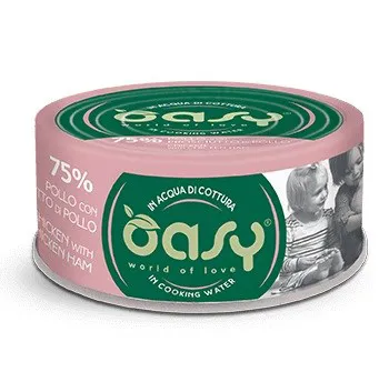 OASY More Love Chicken with ham - šlapias kačių maistas - 70g
