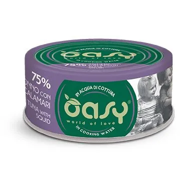 OASY More Love Tuna with squid - šlapias kačių maistas - 70g