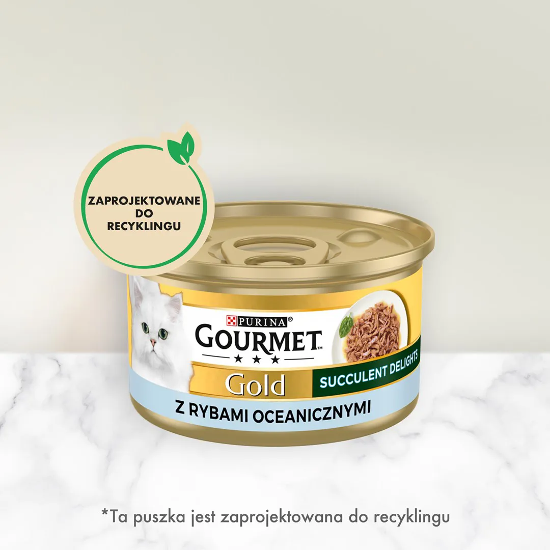 PURINA Gourmet Gold Succulent Delights Ocean fish - drėgno kačių ėdalo - 85g