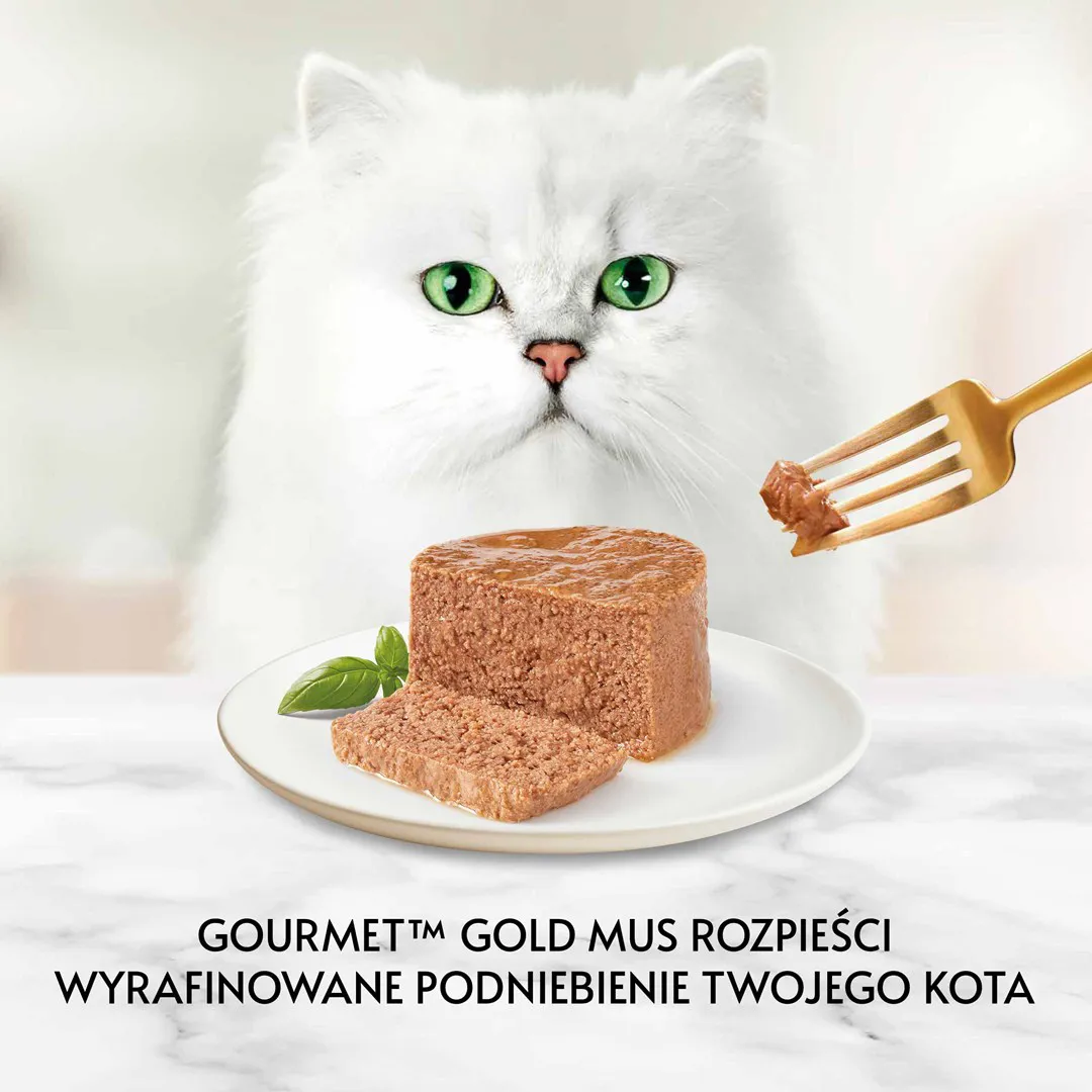 PURINA Gourmet Gold Mousse with salmon - šlapias kačių maistas - 85g