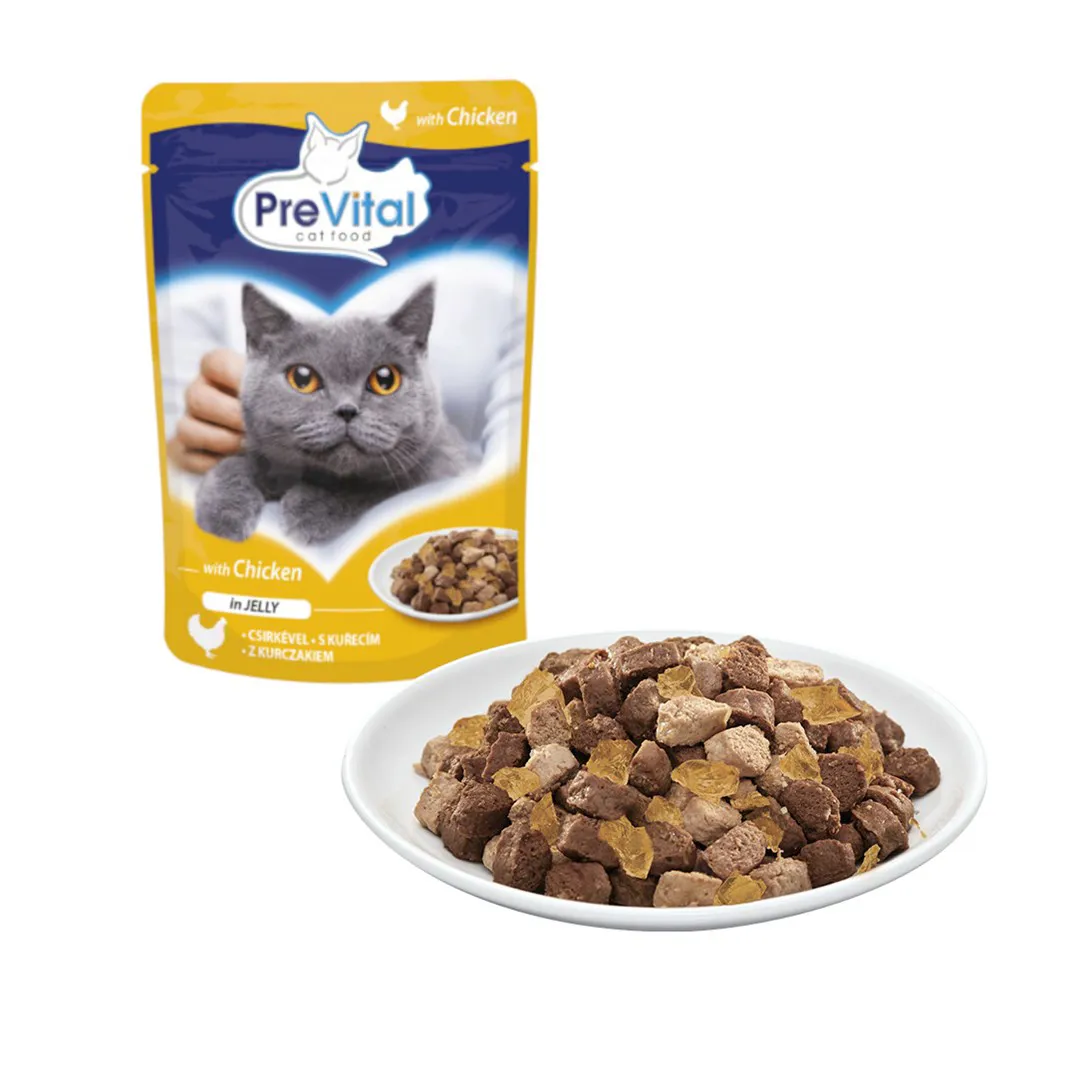 PREVITAL Chicken in jelly - šlapias kačių maistas - 100g