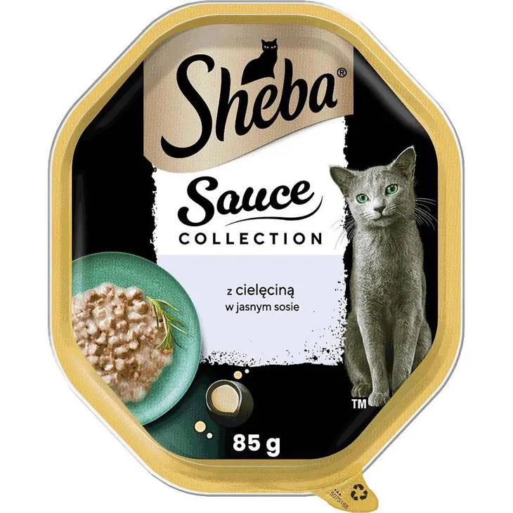 SHEBA Sauce collection Veal in light sauce – drėgnas kačių maistas – 85 g