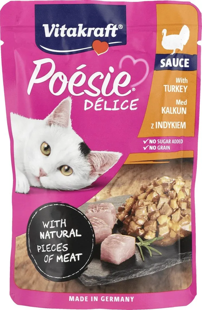 VITAKRAFT POESIE DELICE kalakutiena katėms - drėgnas ėdalas katėms - 85 g